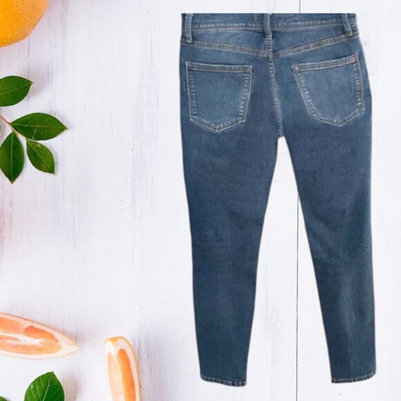 Free People Mid Rise Stretch Skinny Jeans - Picture 2 of 4